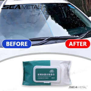 Seametal 80 cái xe thủy tinh tẩy dầu mỡ khăn ướt làm sạch tạo tác loại bỏ Pull-Out tẩy dầu mỡ Watermark dầu vết bẩn khăn ướt
