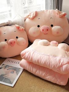 Nệm Gối Gấp Hai Trong Một Dày Cho Văn Phòng Và Xe Hơi Nệm Gối Sofa Đơn Giản Hiện Đại Có Thể Tùy Chỉnh Hình Vuông Chất Liệu Lông Cừu