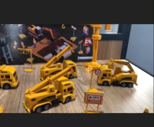 Super Large Engineering Toy Car Set Fire Truck Model Inertia Return Car Set Childrens Holiday Gifts