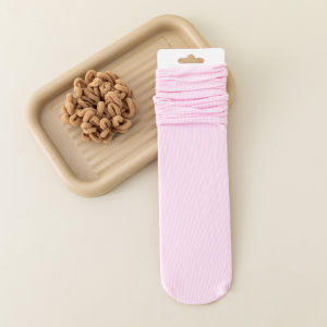 2022 Ice Socks Womens Summer Thin Summer Tube Socks Ice Silk White Stockings Velvet Bunching Socks