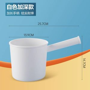 Thickened Plastic Tea Flower Kitchen Spatula Large Size Water Skimmer Long Handle Heat Resistant Food Grade for Home Use