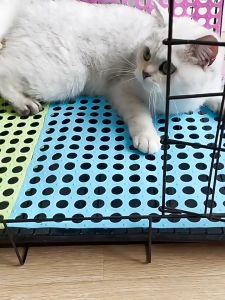 Cage matting plastic matting for cat cage Dog Splicing Matting For Rabbit/Hamster/Cat 30X30 CM drainage mat steel matting