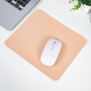 Small Solid Color Leather Mouse Pad Simple Design Desk Pad Computer Accessories Ergonomic Wrist Support Mouse Mat