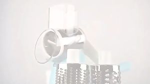 Multi functional vegetable chopper household hand cranked drum type three in one rotary slicer kitchen manual grinder