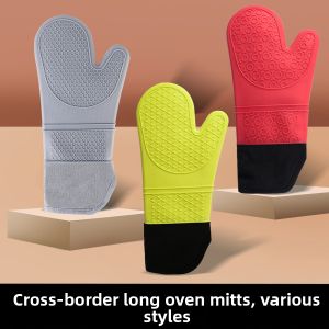 Heat Resistant Thickened Silicone Oven Gloves