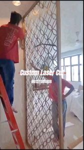 Custom Lasercut Decorative Divider/Pembahagi Hiasan Dicetak Laser dari Stainless Steel dan Mild Steel