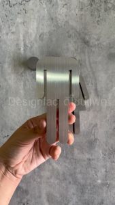 ป้ายห้องน้ำสแตนเลส WM ป้ายสัญลักษณ์ห้องนำ้ชายหญิง สไตล์โมเดิร์น มินิมอล ลอฟท์ ไม่เป็นสนิมDesignfac