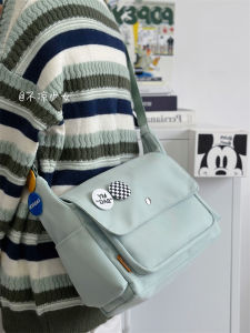 Hong Kong Style Large Capacity Crossbody Commuter Bag Japanese Style Ins Minority Simple All-Matching Messenger Bag Student Class Canvas Bag