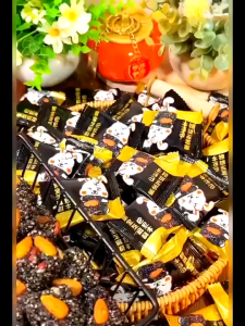 巴旦木黑芝麻酥 巴旦木瓜子仁酥 坚果小零食 手工芝麻球 Almond Black Sesame Crisp Independent Packaging Mellow Black Rice Nut Snack