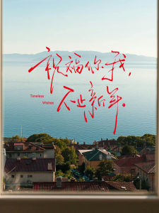 QINGHEJI | New Year Themed Handwritten Art Window Sticker