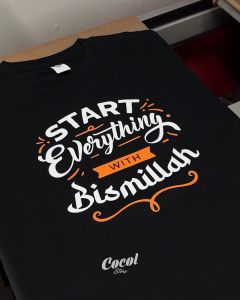 Cocol Store - Kaos Islami Start Bismillah