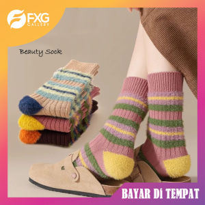 FXG Kaus Kaki Bulu Hangat Kaos Kaki Wanita Gaya Korea KK06