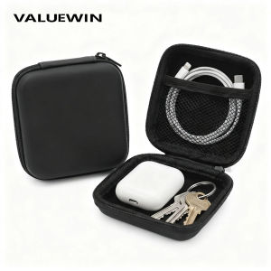 Portable Earphone Storage Case Headset Bag for Bluetooth HeadsetCableMemory Card Shockproof and Waterproof Headphone Organizer