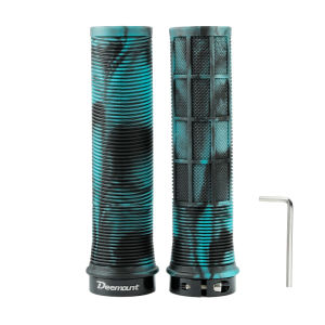 Deemount TPR Bicycle Handlebar Grips Anti-skid Bar End Comfy Hand Feel MTB Cycling Hand Rest Shock-absorbing Bike Grips