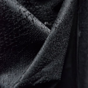 Vải Thêu Họa Tiết Da Cá Hai Màu Cổ Điển Thanh Lịch Vải Áo Khoác Thiết Kế Thời Trang Sáng Tạo Vải Họa Tiết Nổi Ba Chiều