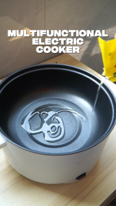 Homie Multi Electric Cooker 3L Large Capacity Double-Layer Electric Cooking Pot Non-Stick Frying Pan Universal Electric Cooker For Household Student Dormitories