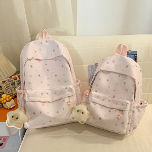 LUSUO | Korean Style Pink Lightweight Backpack