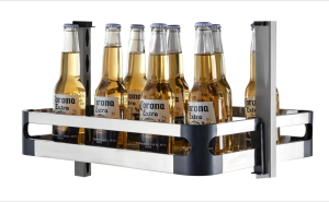 Tủ kho inox hộp cánh rút Eurogold EKR15640 6 tầng cho tủ bếp rộng 400mm thiết kế âm tủ giảm chấn