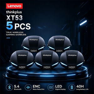 Lenovo | Lenovo XT53 Gaming Earphone Wireless Bluetooth 5.3 Earphones Low Latency Dual Mode Music Earbuds Sports In-Ear Headset With Mic