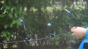 20cm Free Bend Atomized Brass Nozzle Universal Misting Sprinkler Garden Lawn Flower Watering Cooling Sprayer Lawn Landscape Irrigation Sprinkler Garden Watering Tool sprinkler for watering plants