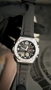 Jam Tangan Pria Casio MWQ-100-1A Black Dial Black Resin Band