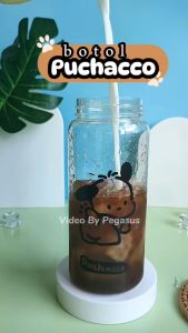 Botol Kawaii Pochacco Botol Air Minum Karakter Sanrio Bening Transparant Aesthetic Portabel