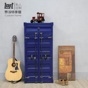 LOFT Industrial Style Creative Retro Distressed Container Shoe Cabinet Creative Personality Shoe Cabinet Shoe Rack Storage Rack