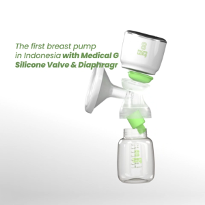 Mom Uung Pompa ASI Portable - Breast Pump Portable Hospital Grade Dual Mode - Hisapan Kuat & Nyaman - Garansi 2 Tahun