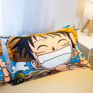 Japanese Style Anime One Piece Lufei Pillowcase King of the Sea Single Naruto Pillowcase 48cmx74cm Single