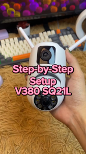 V380 PRO Z3 4MP HD Wireless WiFi CCTV Camera Dual Lens Full Color Night Vision And Speaker IP Security Cameras Connect Cellphone And AI Motion Detection Surveillance Camera PTZ Rotatable 360° Automatic Tracking CCTV Two Way Audio