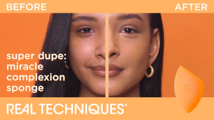 Real Techniques 2 in 1  Miracle Complexion Blending Beauty Blender Makeup Sponge
