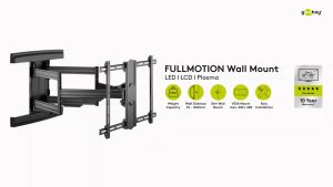 Goobay WH FULLMOTION Pro TV Wall Mount L Wide Range (37-70") - Black 49935
