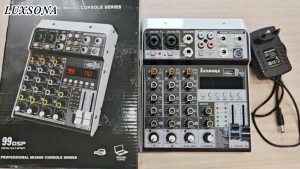 LUXSONA 4 Chanel Mixer Audio Profesional Original Premium Mixing Dengan USB/Bluetooth Stereo Input Digital 99 DSP Effect Misker