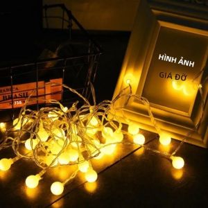 Đèn LED Chạy Bằng pin/USB Với Bóng Đèn Hình Cầu Màu Trắng/trắng Ấm Cho Sân Vườn Giáng Sinh Lều Cắm Trại Tán Cây Trang Trí