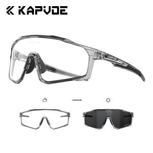 Kapvoe | KAPVOE New Large Size Cycling Sunglasses Glasses Outdoor UV400 Sports MTB Goggles Bike Driving Glasses Men Road Bicycle Glasses