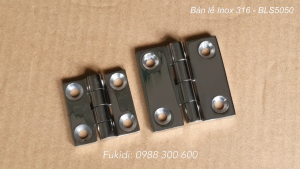 Bản lề tủ điện inox 316 KT: 38x38 và 50x50 dày 4.5mm - BLS3838 và BLS5050