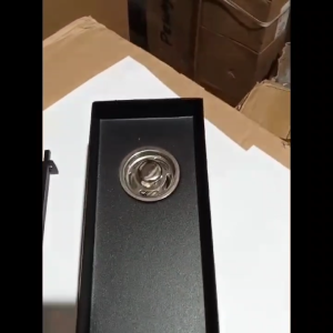 Floor Drain Garis Hitam Lubang Samping Stainless / Saringan Got Kamar Mandi Hitam Model Garis Lubang Samping