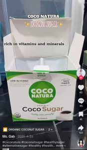 [PH Finds] COCO NATURA Organic Coco Sugar 50s - Low Glycemic Coconut Sugar Sachets