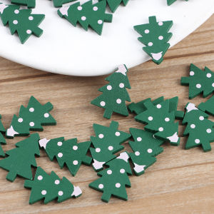 แผ่นปะทำมือที่เป็นไม้คริสต์มาส1.88ซม. * 2.65ซม. (50ชิ้น/แพ็ค) ตกแต่งฉากต่างๆวันหยุดเข้าคิว