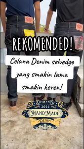 Celana Jeans Panjang Pria Denim 15 oz Selvedge Accent Sanforized 0riginal Premium High Quality - HANDMADE DENIM 28-40