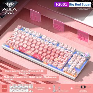 AULA | Wireless 3-Mode Mechanical Keyboard for Gaming and Office