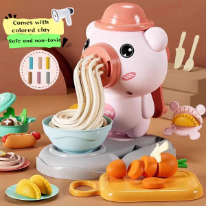 Kids Toys DIY Plasticine Noodle Maker Kids Safty Pretend Play Dumpling Clay Dough Toy Set For Girls/Boys