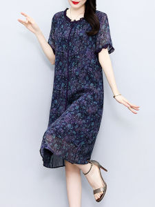 Đầm Chiffon Dạng A-Line Họa Tiết Hoa