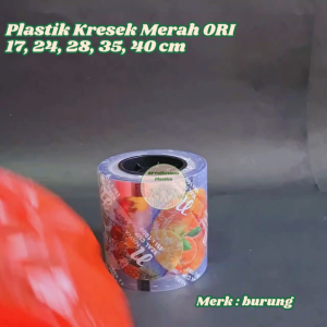 1 BAL Kantong Plastik Kresek Merah 17 24 28 35 40 HD Burung Ori 17x33 24x38 28x48 35x55 40x65 GROSIR