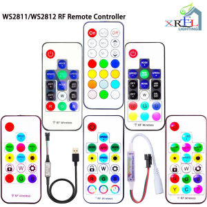 Ws2811 ws2812b LED pixels dải ánh sáng điều khiển WS2812 USB/DC Mini 3 phím RF 14/17/21keys LED dải điều khiển từ xa DC5-24V