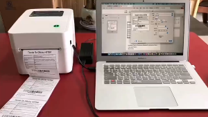 เครื่องปริ้น เครื่องปริ้นใบปะหน้าพัสดุ A6 150 x 100มม เครื่องพิพ์ฉลากสินค้า sticker Printer รองรับ USB/Bluetooth รองรับ Flash/J&T/SPX Express/LEX