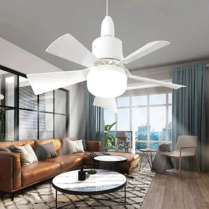 Ceiling Fan Light E27 LED 40W with Remote Dimming Function suitable GaragestudyBedroomKitchen and Home Use Socket Fan Light