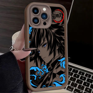 Bandai | Ốp Lưng Silicon Demon Slayer Tanjiro Kamado Giyū Tomioka Cho iPhone 17/16/16E/15/14/13/12/11 Pro Max/XS/SE 2020 - Thiết Kế Mờ Nhẹ Chống Trầy Xước