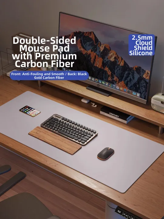 ZTION | Carbon Fiber Texture Large Mouse Pad