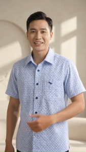 Áo sơ mi tay ngắn Việt Tiến (M-L)